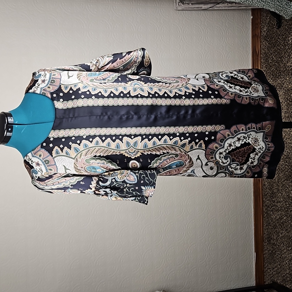 single dress- paisley mini dress